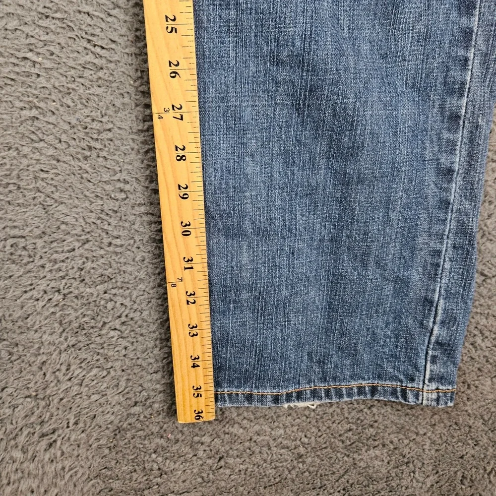 Levis 505 Mens Straight Fit Jeans 36x36 Medium Wash Blue Denim Cotton‎